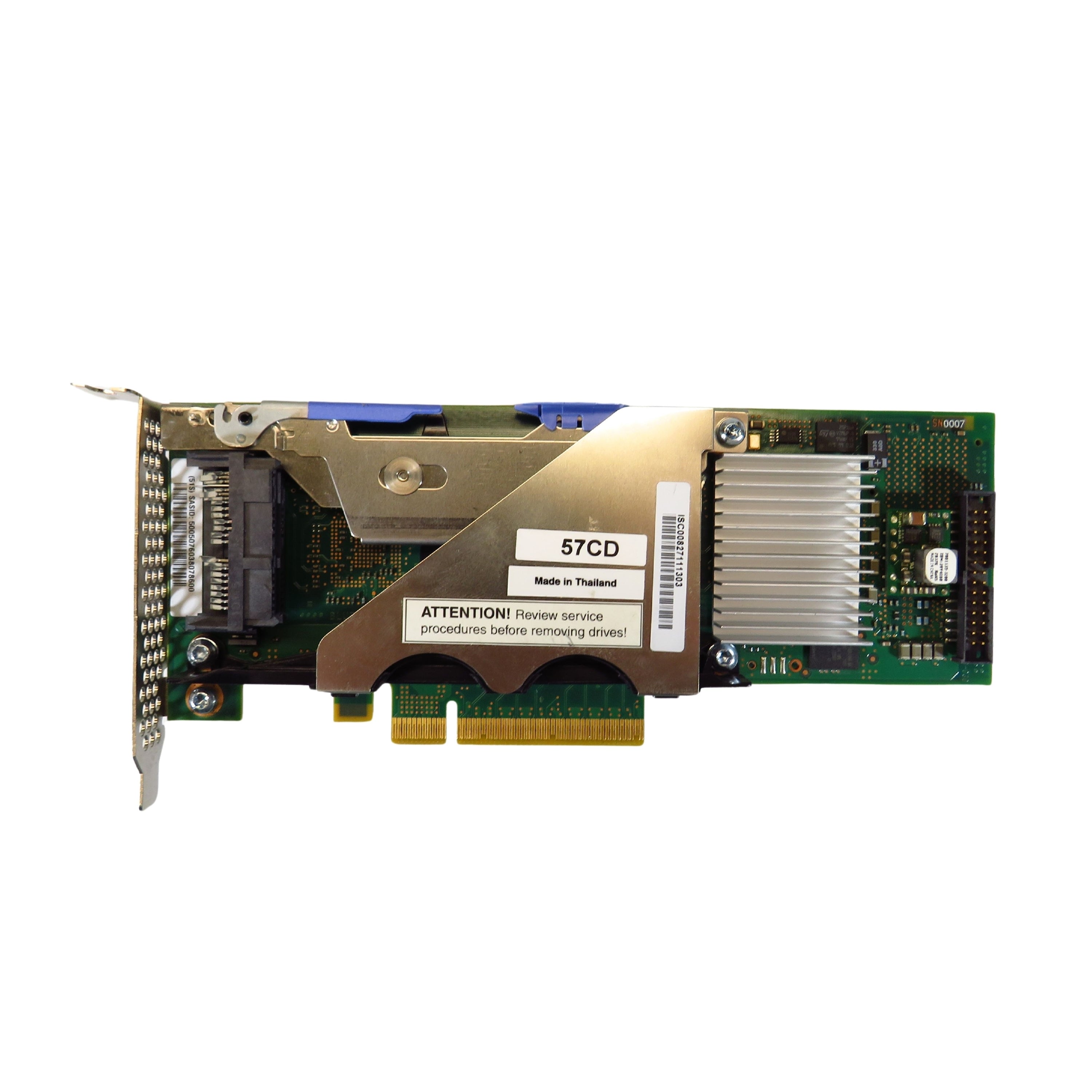 IBM 2053 57CD PCIe RAID & SSD SAS 3Gbps pSeries Adapter (Refurbished)