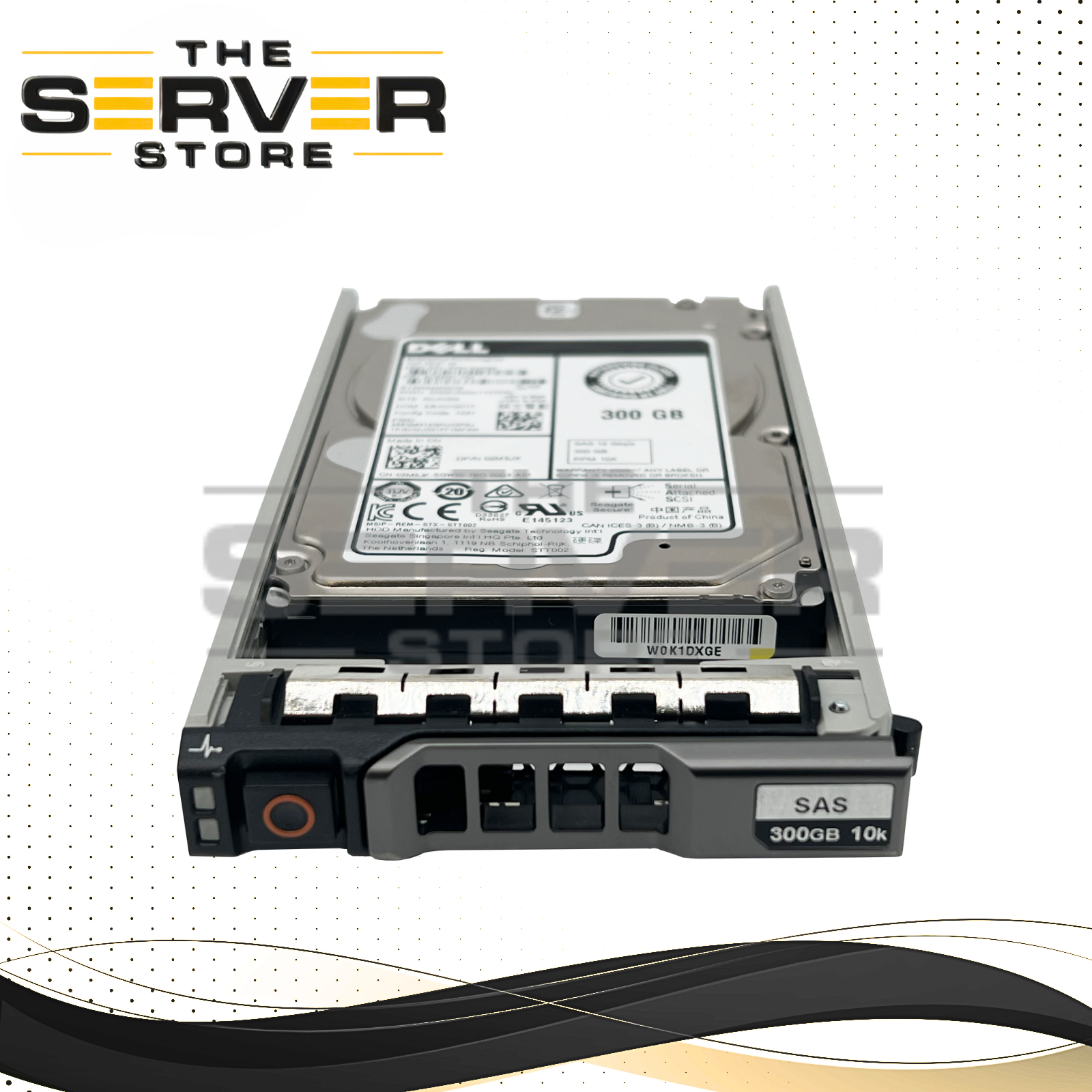 Dell 300GB SAS 12G 10K RPM 2.5" HDD STT002 ST300MM0078 (With Tray) 02M5JK 2M5JK