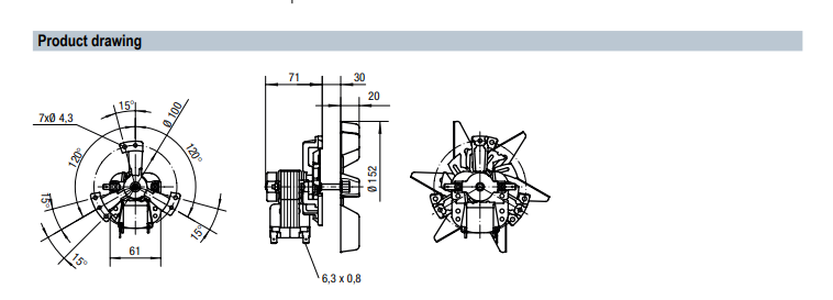 ebm-papst RRL152/0020A72-3020LH-503amn axial Fan | Compact Cooling