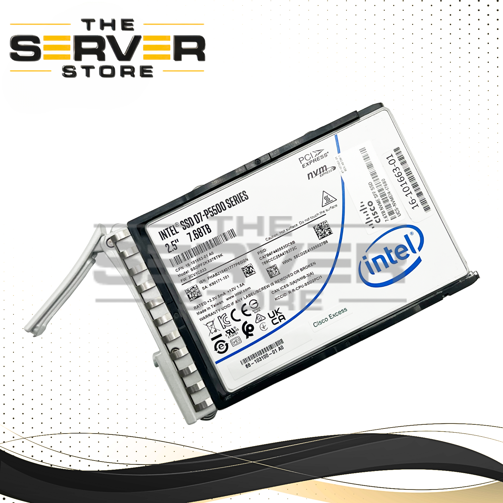 Cisco 7.68TB NVMe U.2 PCIe G4 x4 ME SFF 2.5" SSD Intel D7-P5500 UCS-NVMEI4-I7680