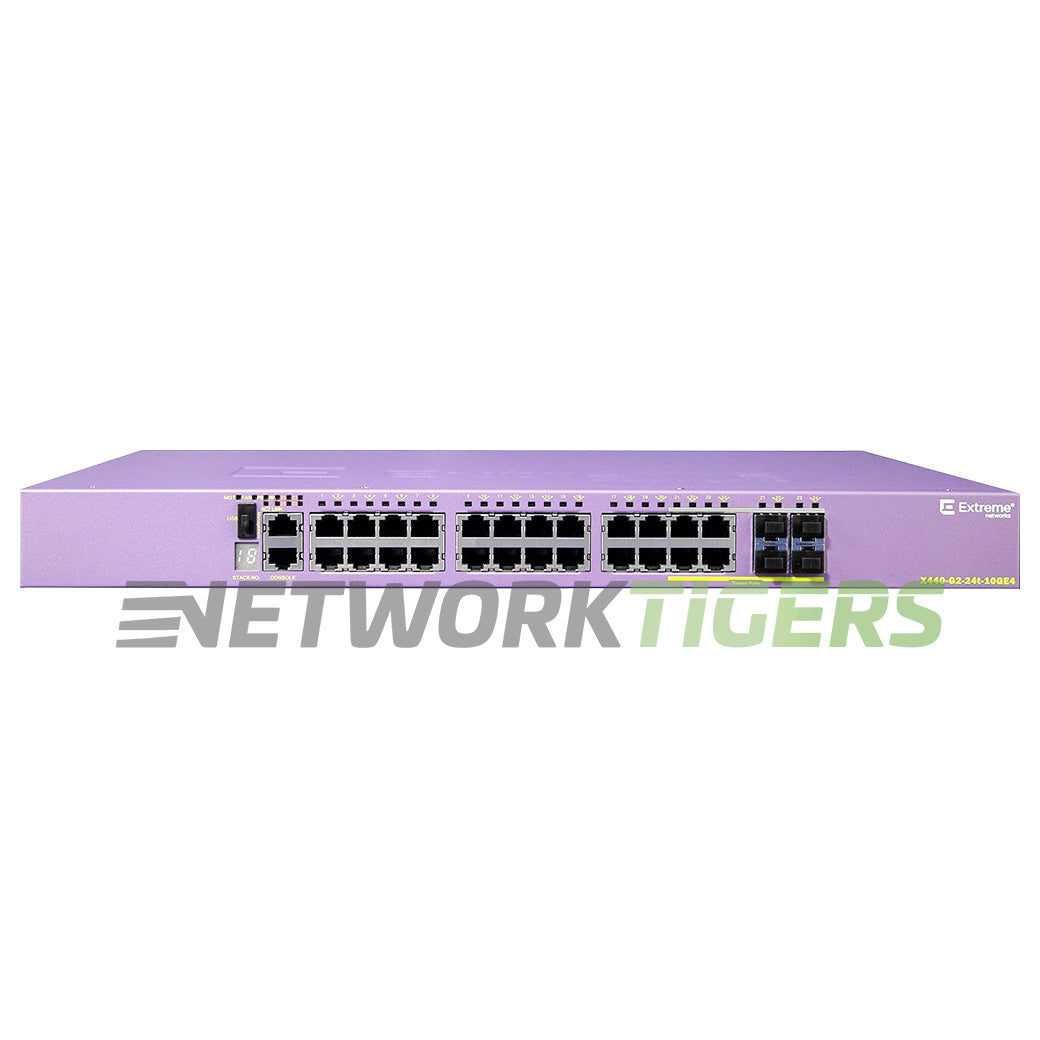 NEW Extreme 16532 X440-G2-24t-10GE4 24x 1GB RJ45 8x 1GB SFP Switch