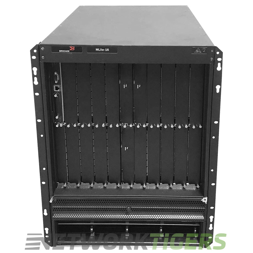 NEW Extreme Brocade BR-MLXE-16-MR2-M-AC MLXe-16 Router w/ 1x MR2 3x Fab Mod (AC)