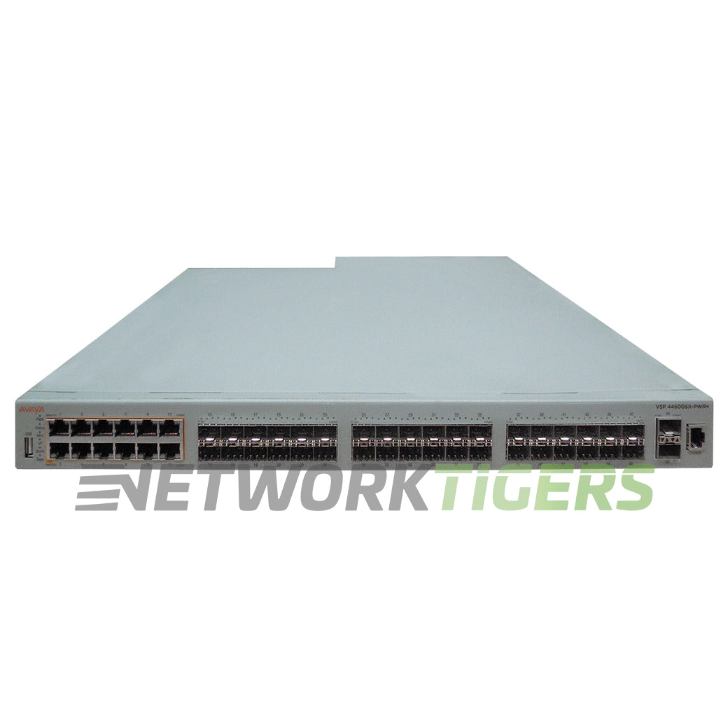 Extreme EC4400A05-E6 VSP 4450GSX-PWR+ 36x 1GB SFP 12x 1GB PoE+ RJ45 Switch
