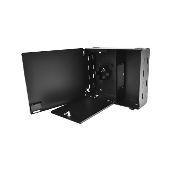 Economy Wall Mount Patch Panel, Holds (2) Adapter Plates, Unloaded - Black