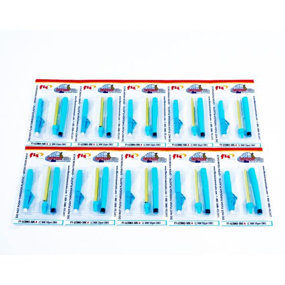 Splice-On Connector Armordillo LC Multimode 50um OM3 3mm / 2mm / 1.6mm Aqua 100 Pack