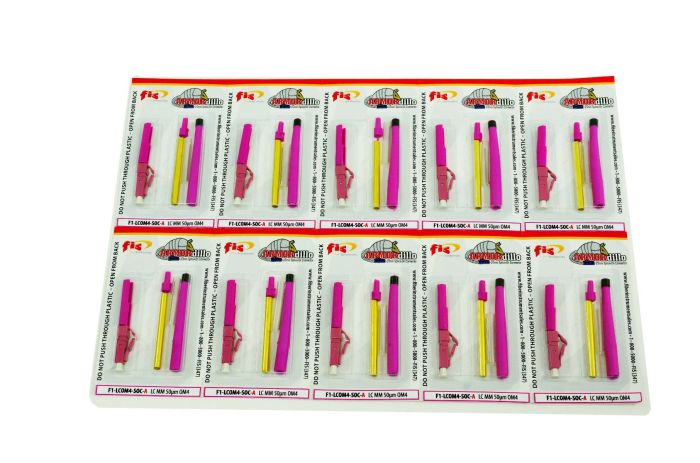 Splice-On Connector LC Multimode Armordillo OM4 3mm / 2mm / 1.6mm Magenta 10 Pack