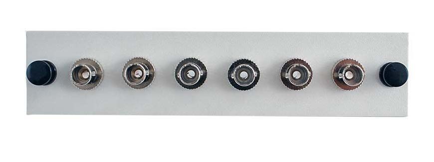Adapter Plate 6-Pack ST Multimode Loaded Off White