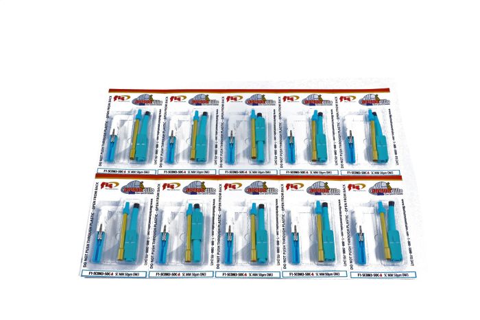 Splice-On Connector Armordillo SC Multimode 50um OM3 3mm / 2mm / 1.6mm Aqua 10 Pack