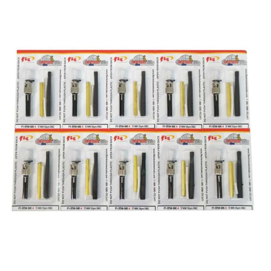 Splice-On Connector Armordillo ST Multimode 50um OM2 3mm / 2mm / 1.6mm Black 100 Pack