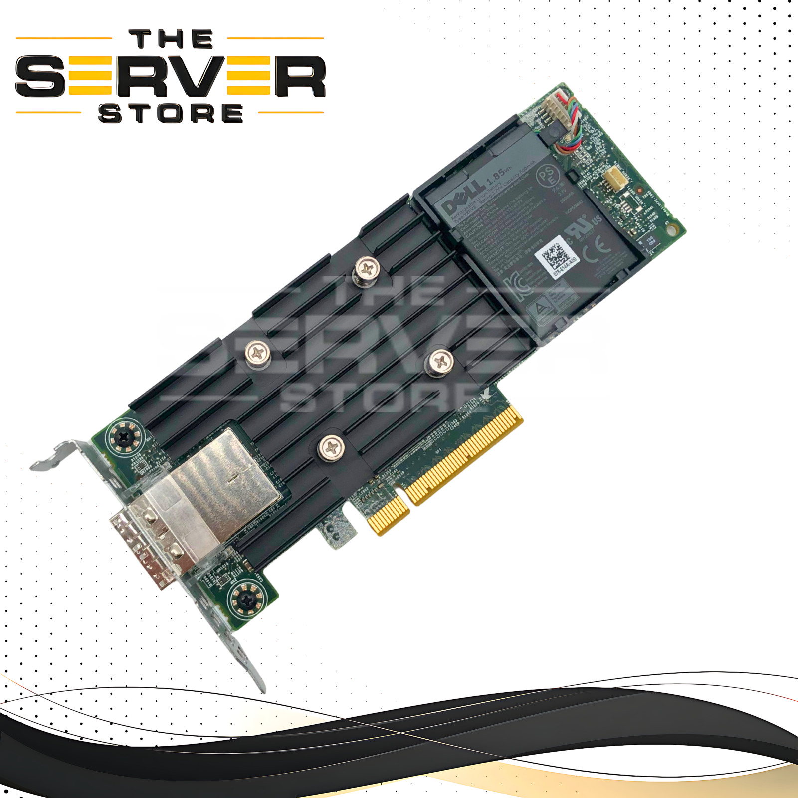 Dell PERC H840 12Gb/s SAS PCIe RAID Controller with Battery (Based on Avago 9400-8i). P/N: GD93V 0GD93V