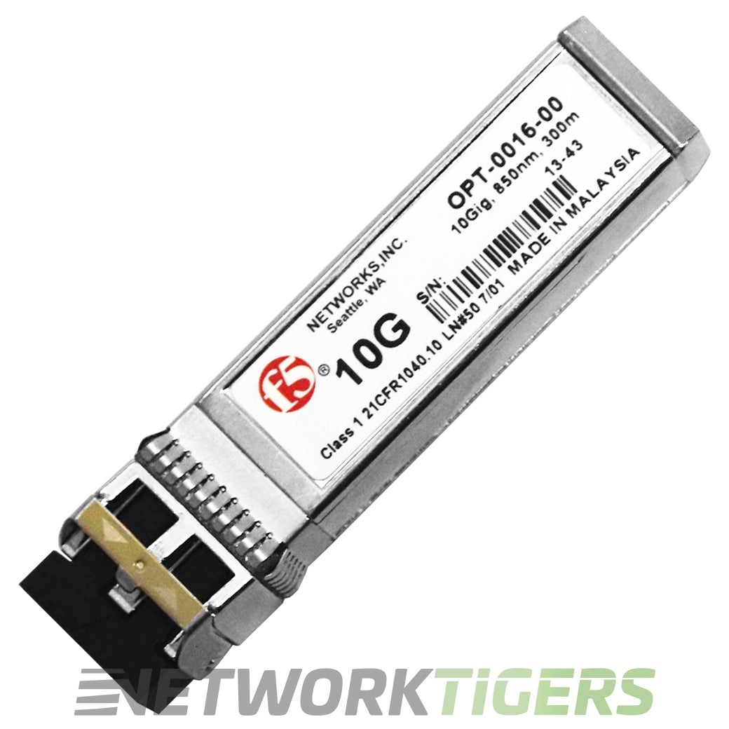 F5 OPT-0016-00 10GB BASE-SR 850nm MMF 300m LC DOM SFP+ Transceiver
