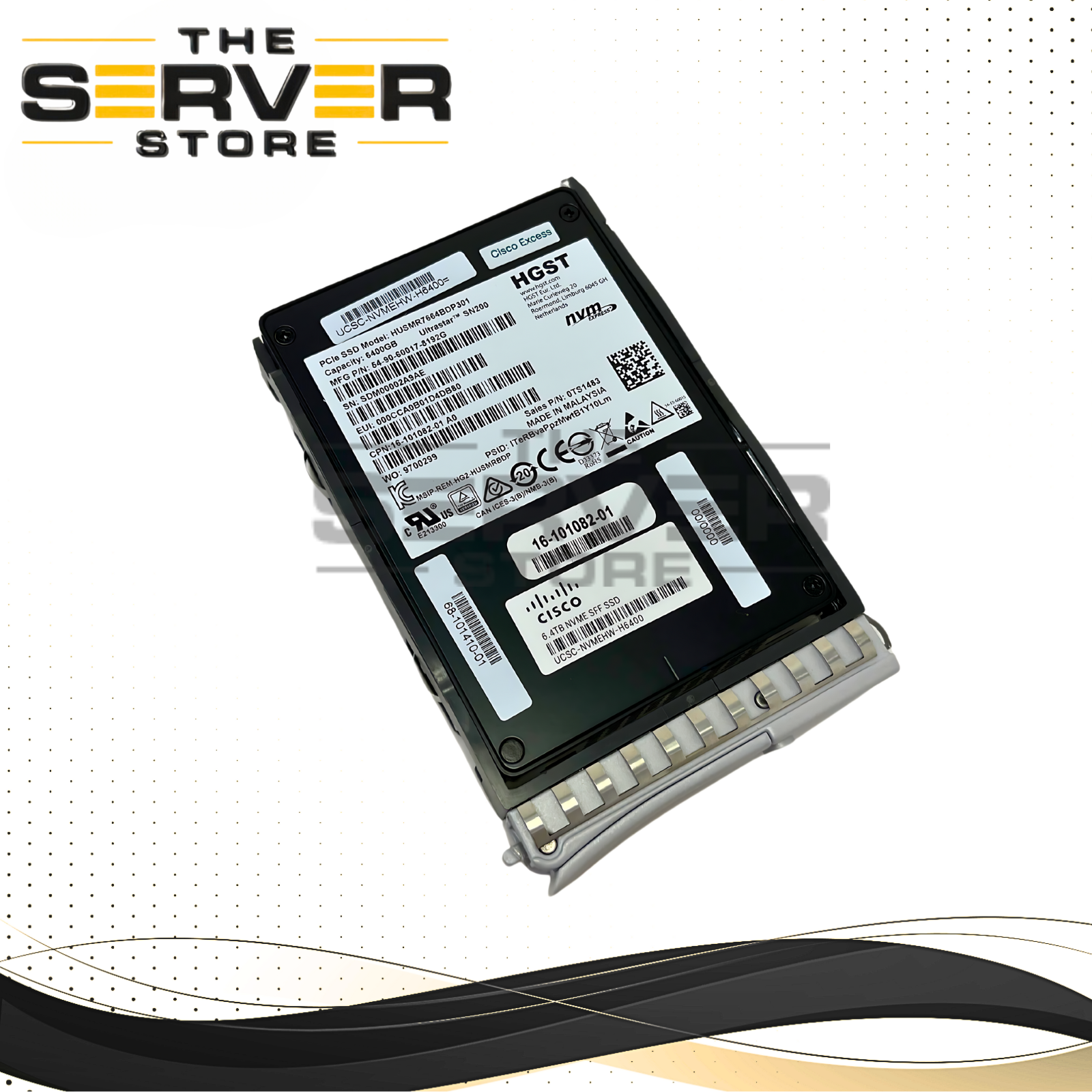 Cisco 6.4TB NVMe U.2 G3 x4 HE 2.5" SSD HGST SN200 16-101082-01 UCSC-NVMEHW-H6400