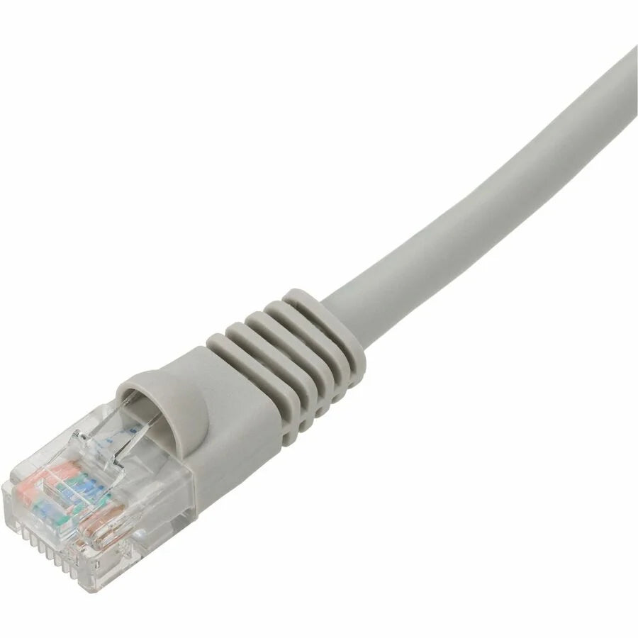 AddOn 3ft Gray CAT 6A PVC Ethernet Cable Snagless Bubble Boot RJ-45 M/M