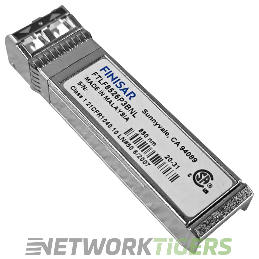 Finisar FTLF8526P3BNL 6Gbps 850nm MMF SFP+ Transceiver