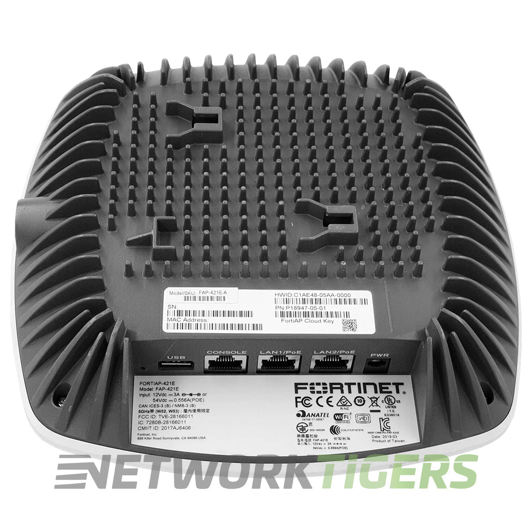 Fortinet FAP-421E-A FortiAP 802.11ac Wi-Fi 5 4x4 Local Management Only WAP