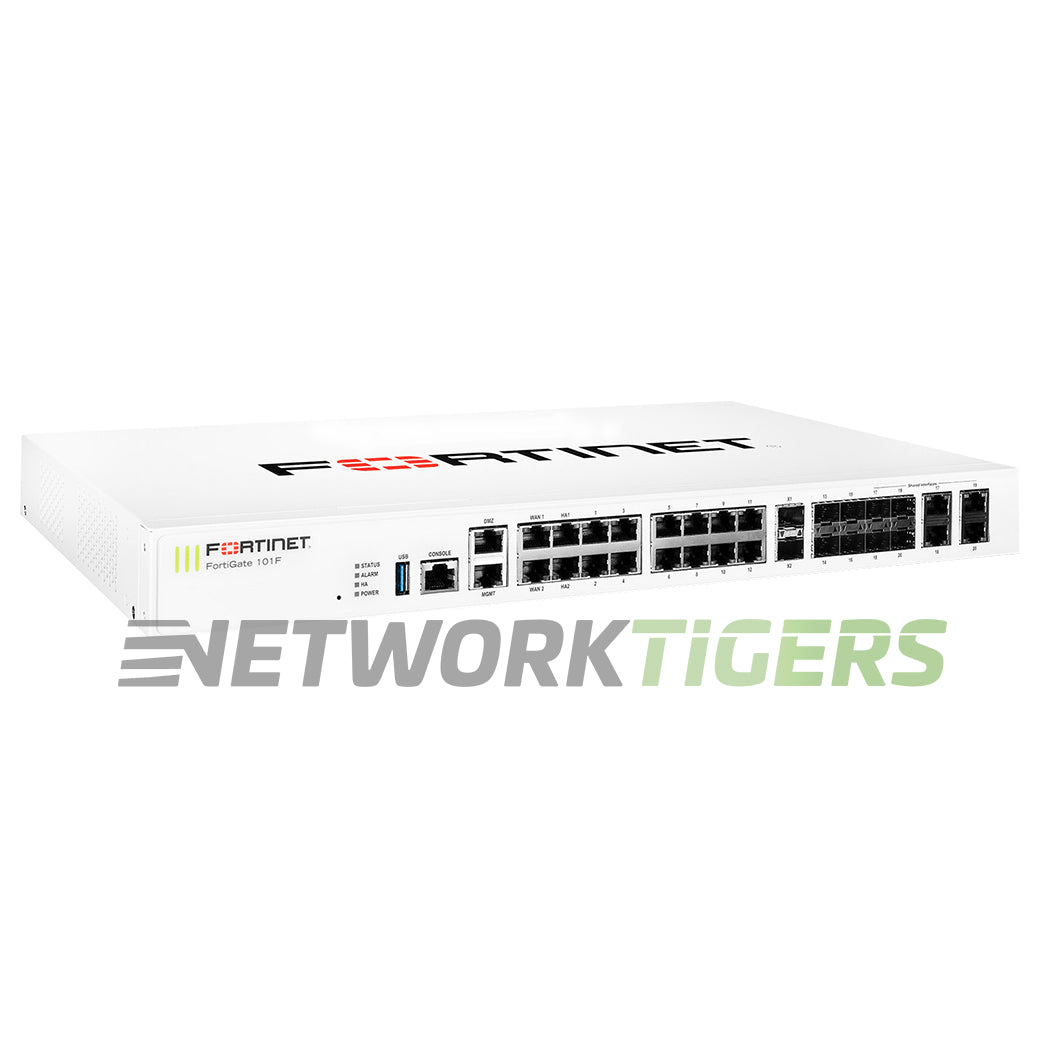Fortinet FG-101F FortiGate 100F Series 20 Gbps Local Management Only Firewall