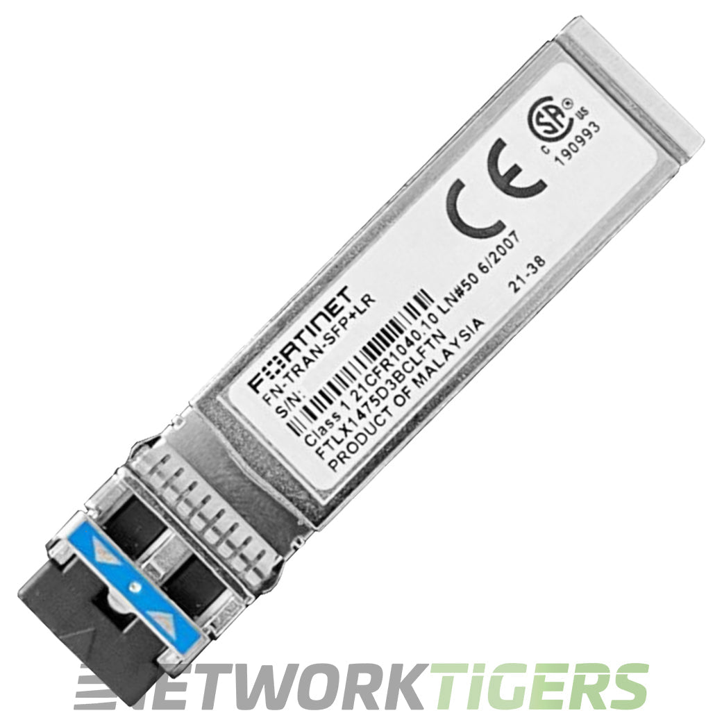 Fortinet FN-TRAN-SFP+LR 10GB BASE-LR 1310nm SMF LC SFP+ Transceiver