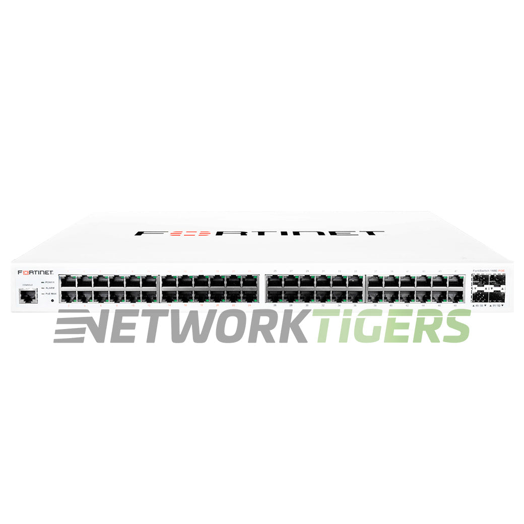 Fortinet FS-148F-FPOE 48x 1GB PoE+ RJ45 4x SFP+ Local Management Only Switch