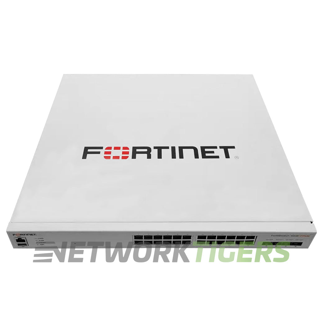 Fortinet FS-424E-FPOE 24x 1GB PoE+ RJ45 4x SFP+ Registrable / Unclaimed Switch