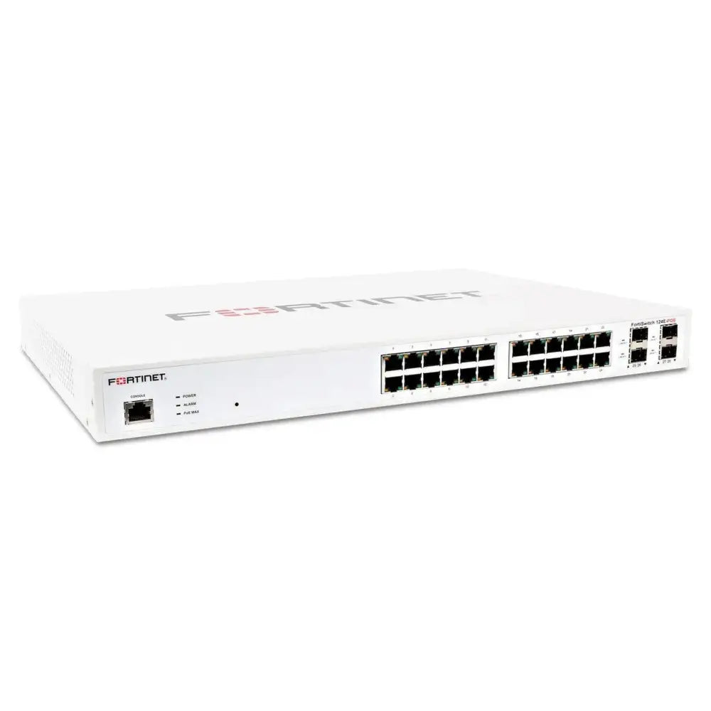 Fortinet FortiSwitch 124E-FPOE 24-Port PoE+ Managed Switch | FS-124E-FPOE - Refurbished