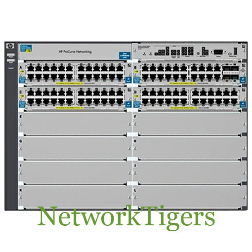 NEW HPE J9448A 96x 1GB PoE+ RJ45 4x 1GB SFP 8x Open Expansion Mod Slot Switch