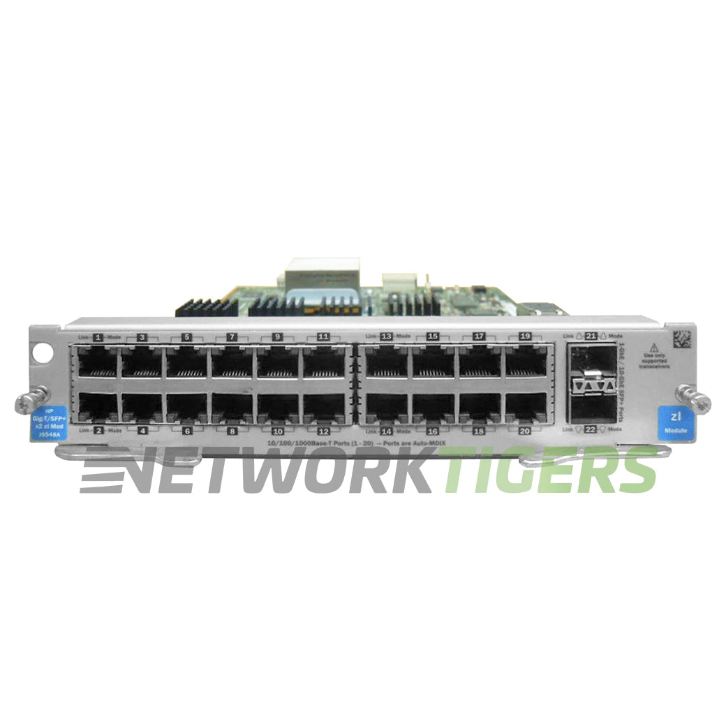 HPE J9548A 5400zl Series 20x 1GB RJ45 2x 10GB SFP+ Switch Module