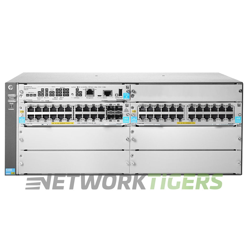 NEW HPE Aruba J9824A 44x 1GB PoE+ RJ45 4x 1GB SFP 4x Expansion Mod Slot Switch