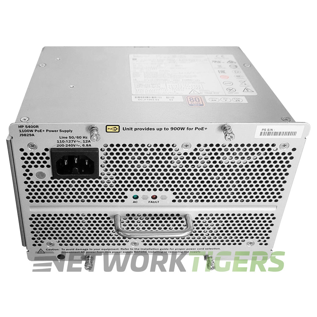 HPE Aruba J9829A 5400R zl2 Series 1100W AC PoE+ Switch Power Supply