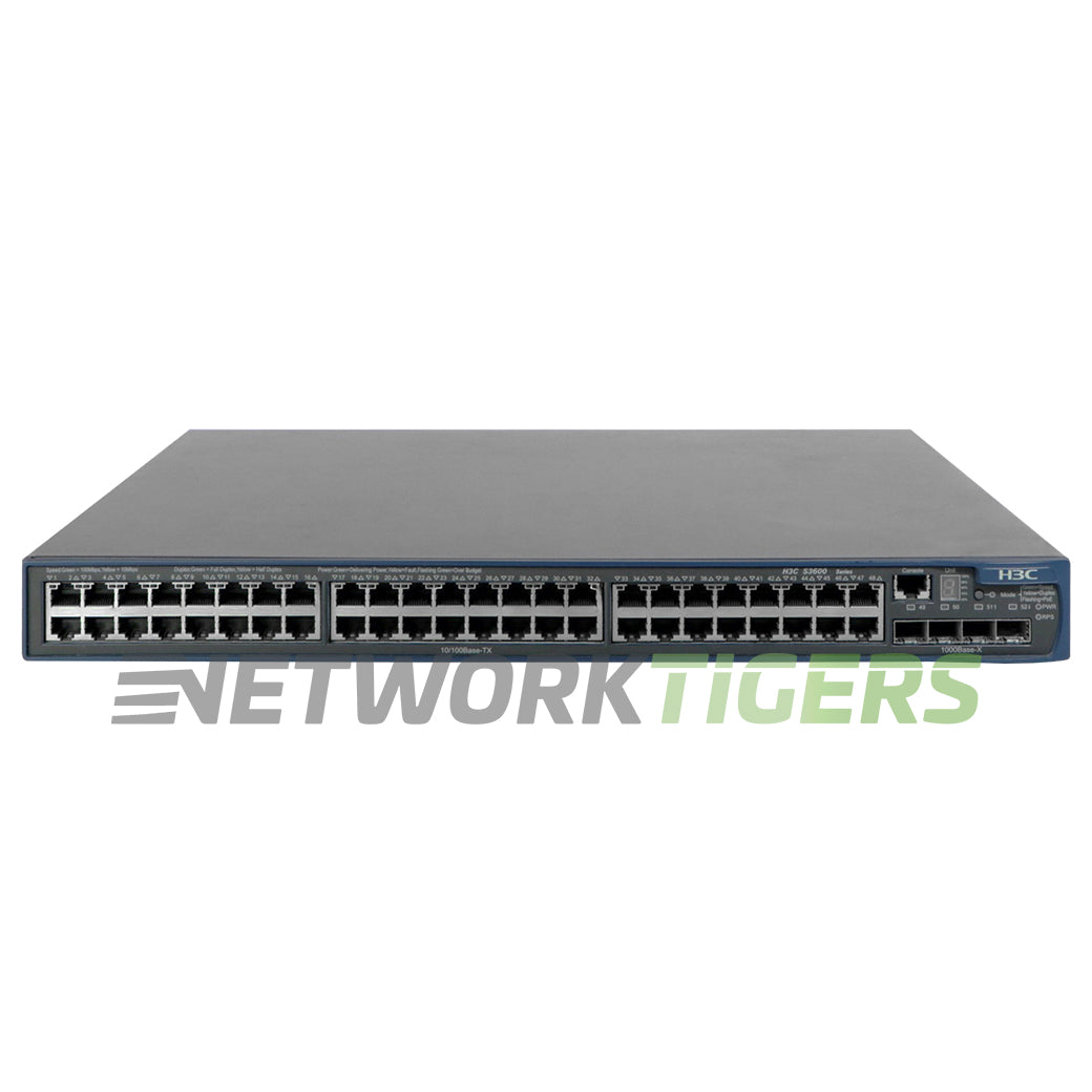 NEW HPE JD332A 3600 SI Series 48x FE RJ45 4x 1GB SFP Switch