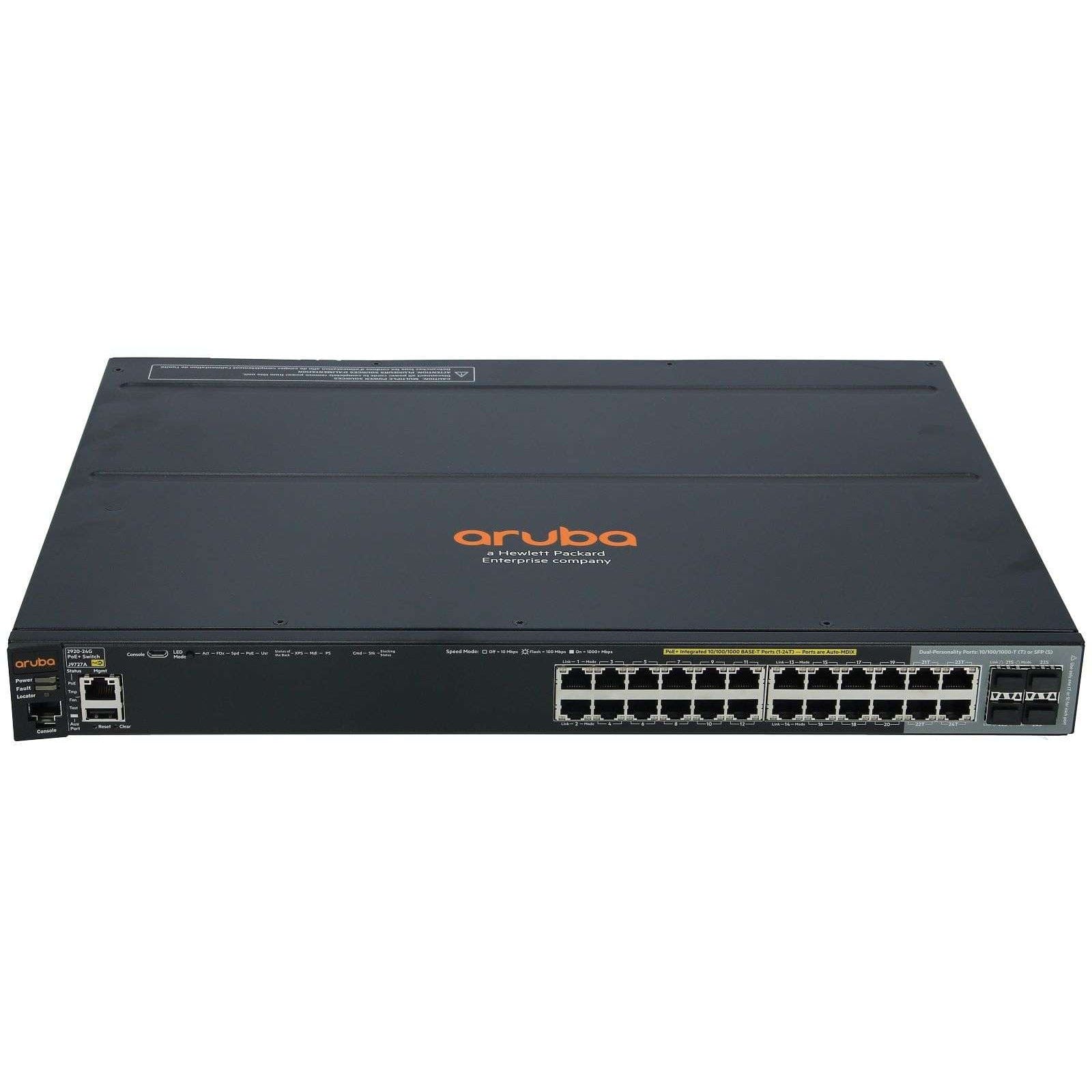 HP Aruba 2920 24 Port PoE+ Switch - J9727A Refurbished