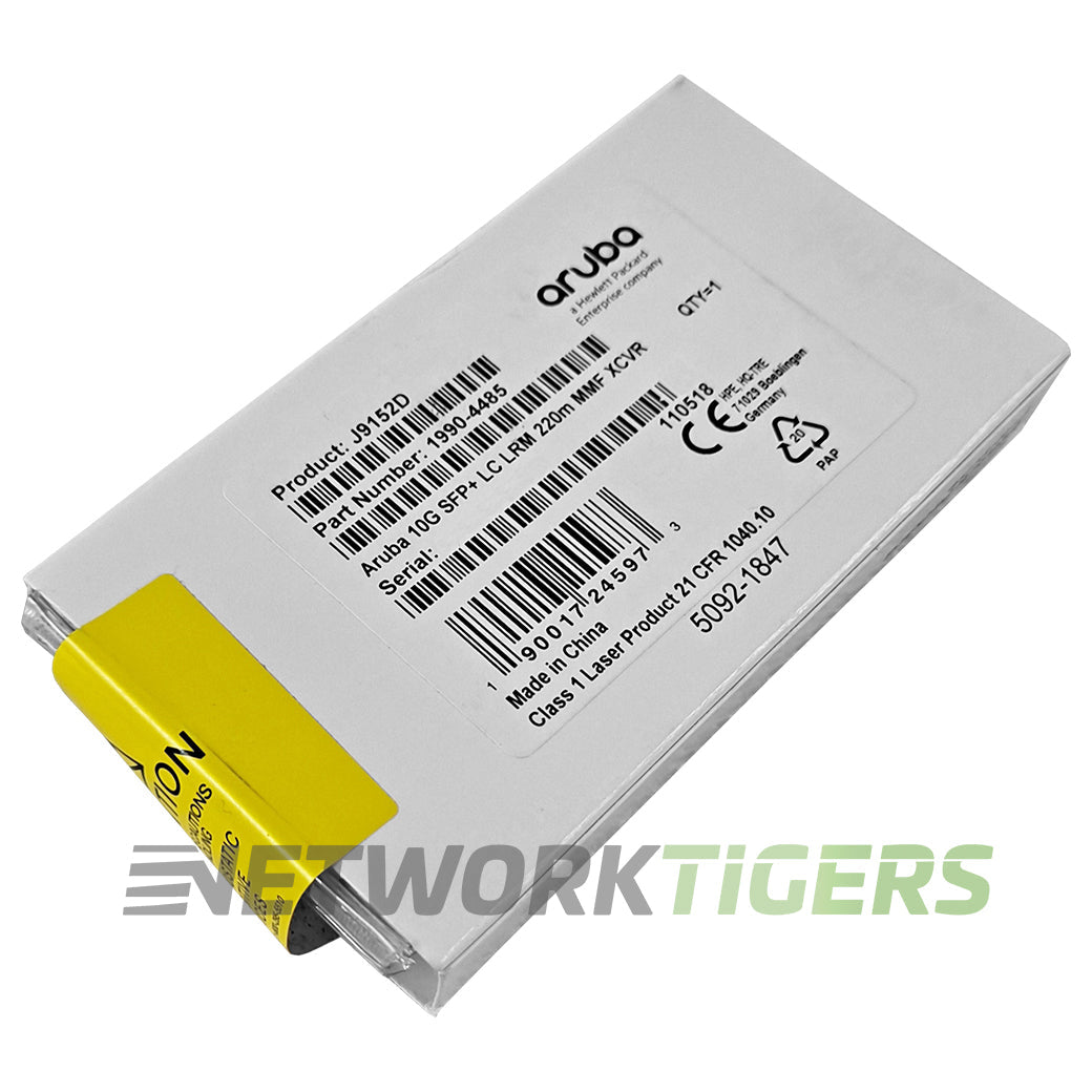 NEW HPE Aruba J9152D 10GB BASE-LRM LC MMF Long Reach OM2 SFP+ Transceiver