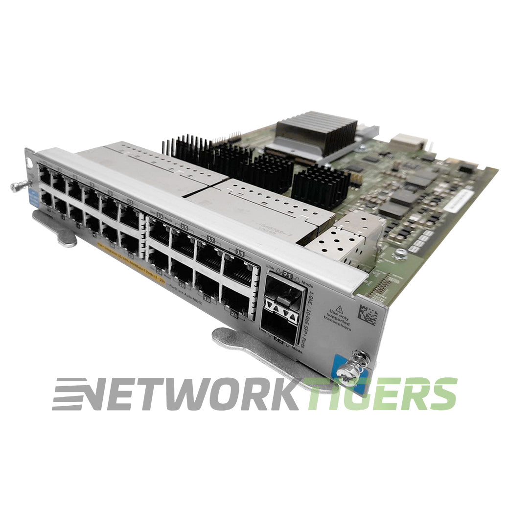HPE J9536A 5400zl Series 20x 1GB PoE+ RJ45 2x 10GB SFP+ Switch Module