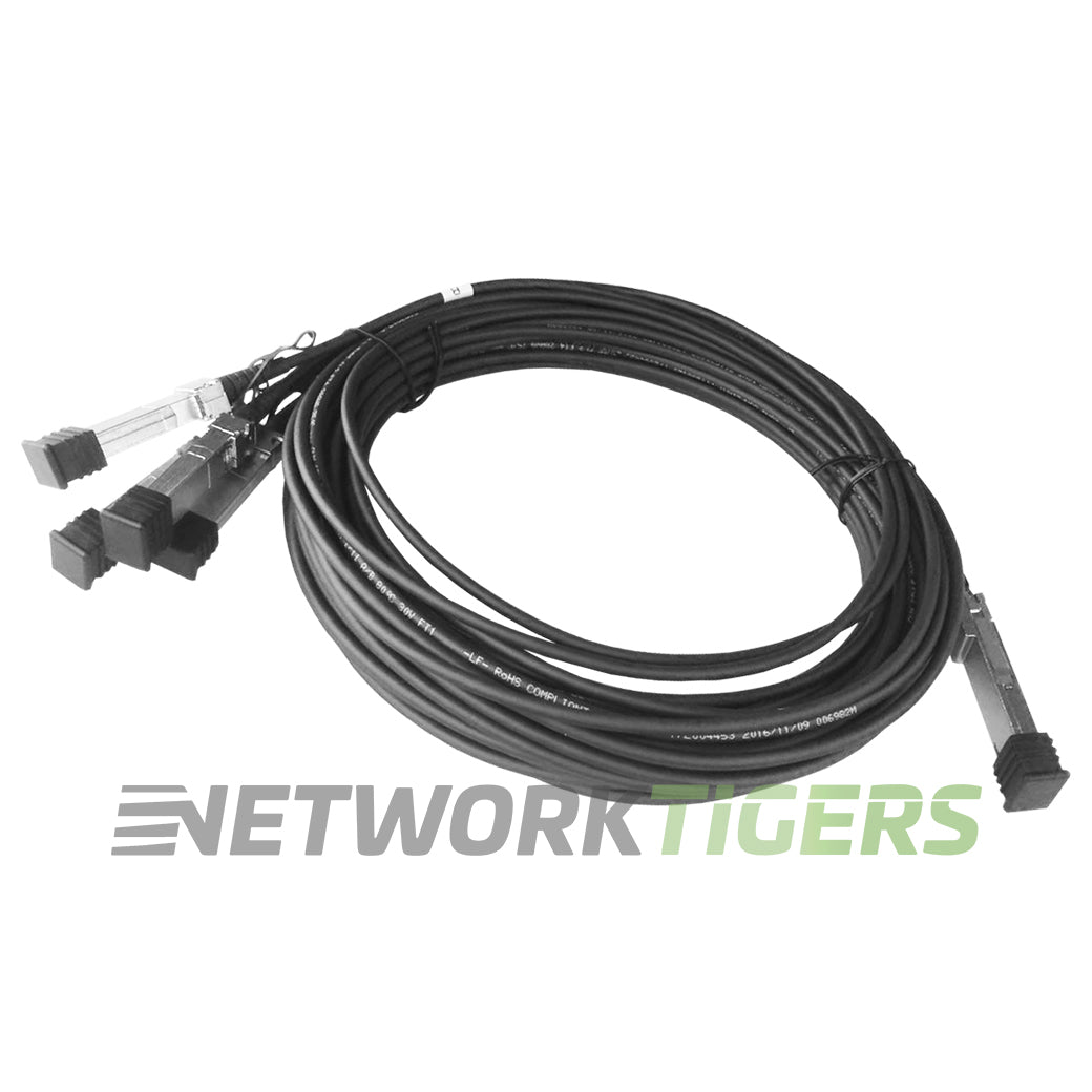 NEW HPE JG331A 5m 40GB QSFP+ to 4x 10GB SFP+ Direct Attach Copper Breakout Cable