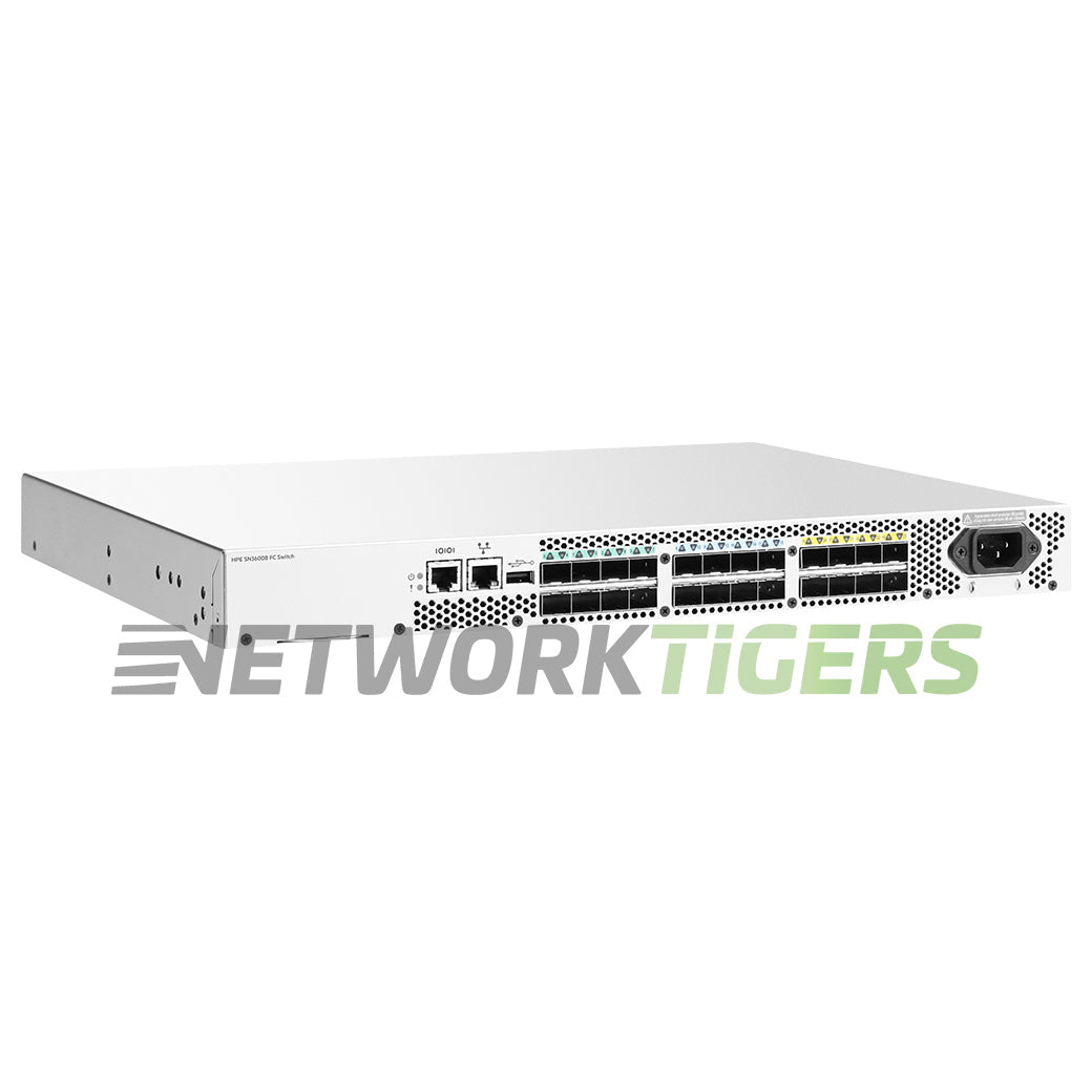 NEW HPE R4G55A SN3600B Series 24x 32GB FC SFP+ (8x Active) SAN Switch