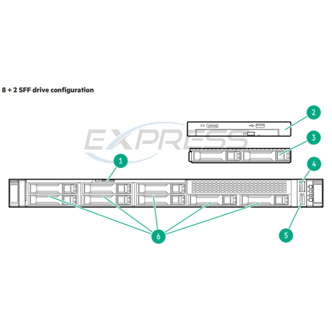 P54999-B21 - 8SFF x1 Tri-Mode U.3 Backplane Kit | Refurbished HPE ProLiant DL325 Gen11