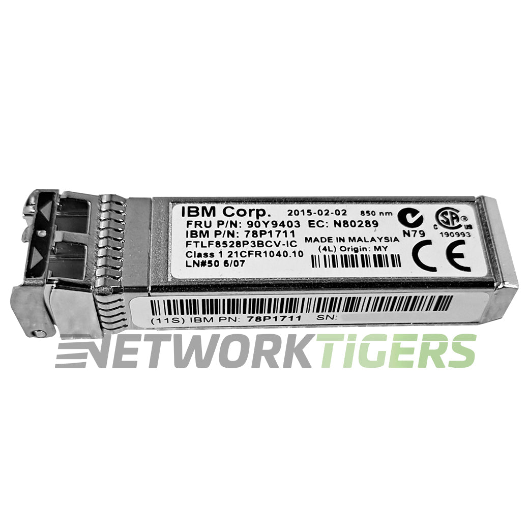 IBM 90Y9403 8GB BASE-SW 8GBBASE-SW Fibre Channel 850nm 300m MMF SFP+ Transceiver