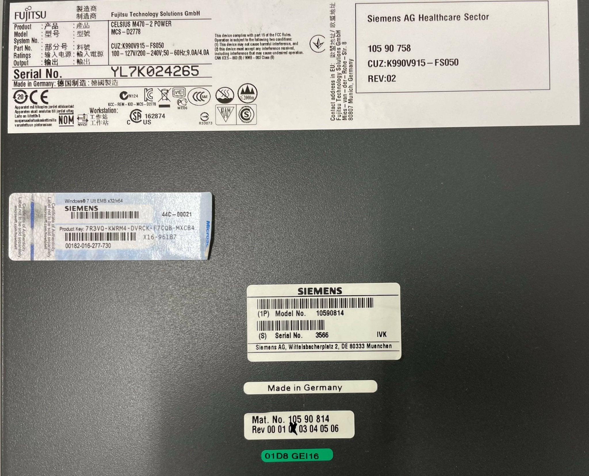 ICS TOWER 11E Celsius M470-2 power (10590814) SIEMENS