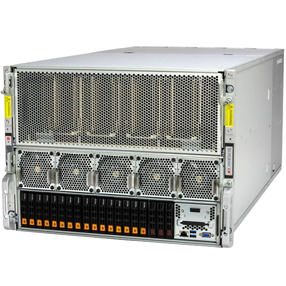 AS-8125GS-TNHR SuperMicro GPU A+ Client System, 2 x AMD Genoa 9654, 24 x 128GB RAM, 2 x 960GB SSD, NVIDIA DELTA-NEXT HGX GPU Baseboard, 8 H100 80GB SXM5 - NEW - 3 YEAR WARRANTY