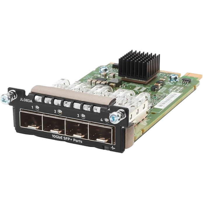 JL083A HPE Aruba Networking 3810M/2930M 4-port 100M/1G/10G SFP+ MACsec Module - RENEW