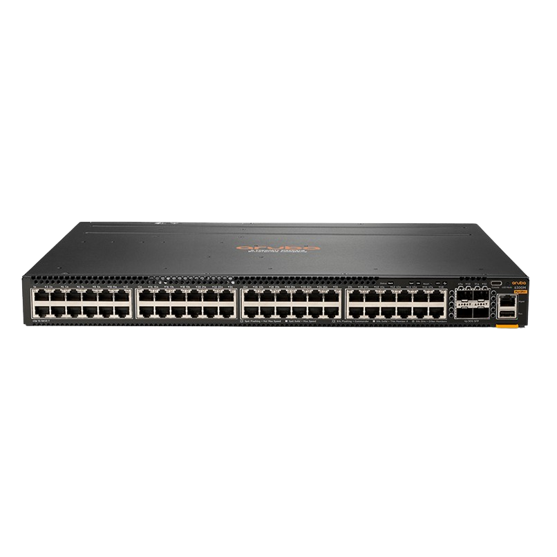 JL762A ARUBA CX 6300M 48p 1GbE 4p SFP56 Power-to-Port 2 Fan Trays 1 PSU Bundle - RENEW