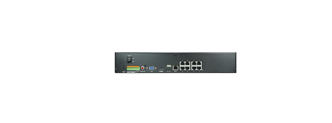 LILIN NVR6208E-1X8TB 8 CH PoE 4K Standalone Network Video Recorder