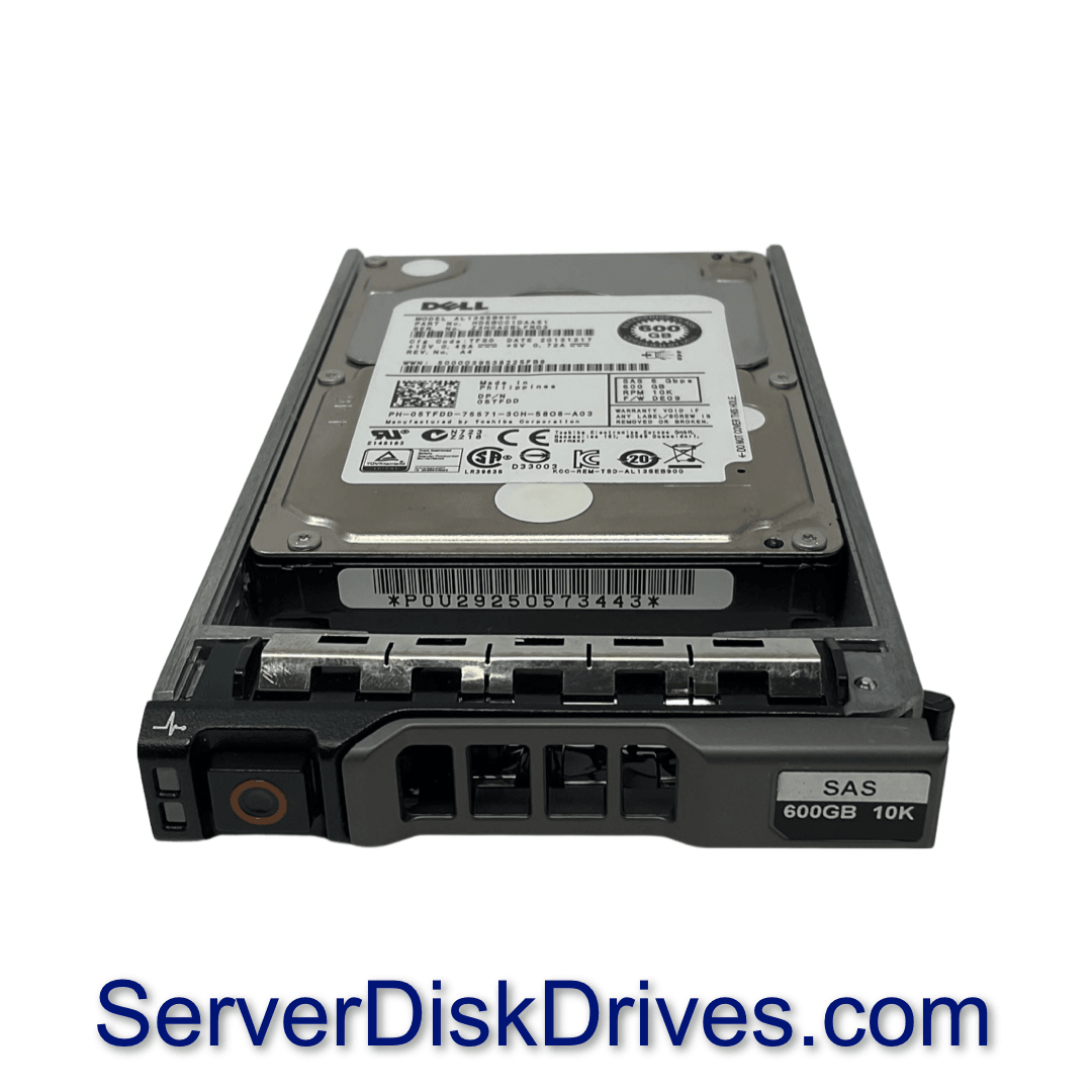 Dell 5TFDD 600gb 10k 6G 2.5in AL13SEB600 SAS Hard Drive