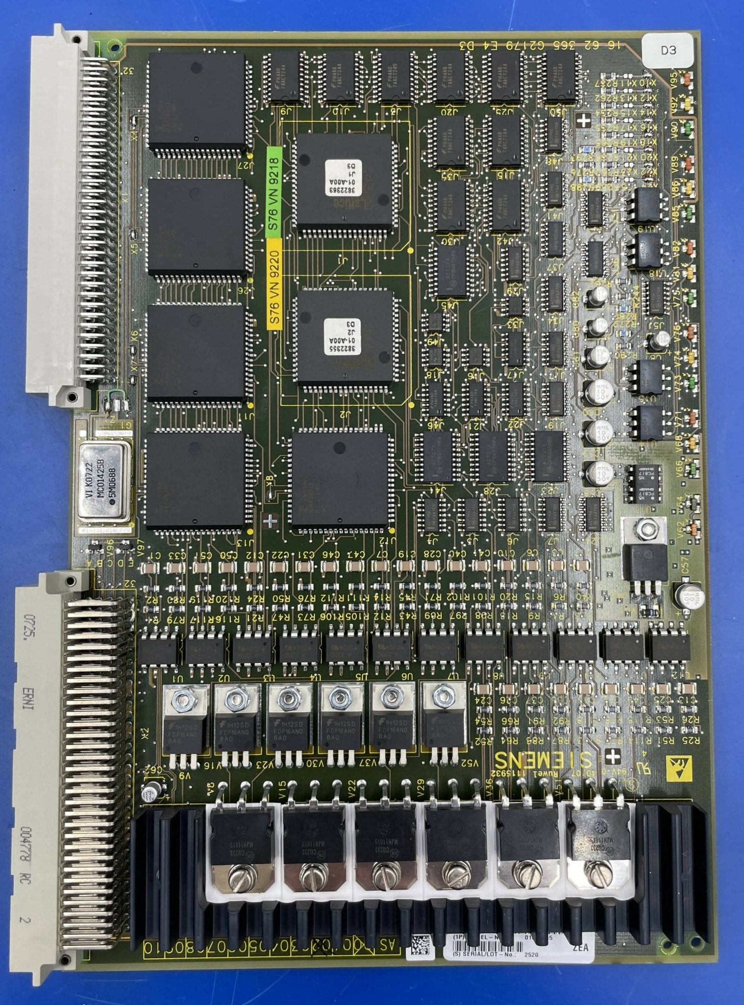 INPUTPLATINE ESD E 02 D3 PCB (01662365/1662365) SIEMENS