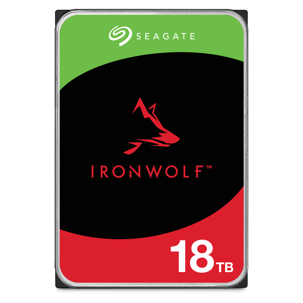 Seagate IronWolf ST18000VN000 18TB 7.2K RPM SATA 6Gb/s 512e CMR NAS 3.5in Hard Drive