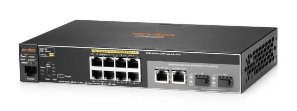 J9774A - HPE Aruba 2530-8G 8-Ports 10/100/1000BASE-T PoE+ Layer 2 Rack-mountable Managed Network Switch with 2-Ports SFP