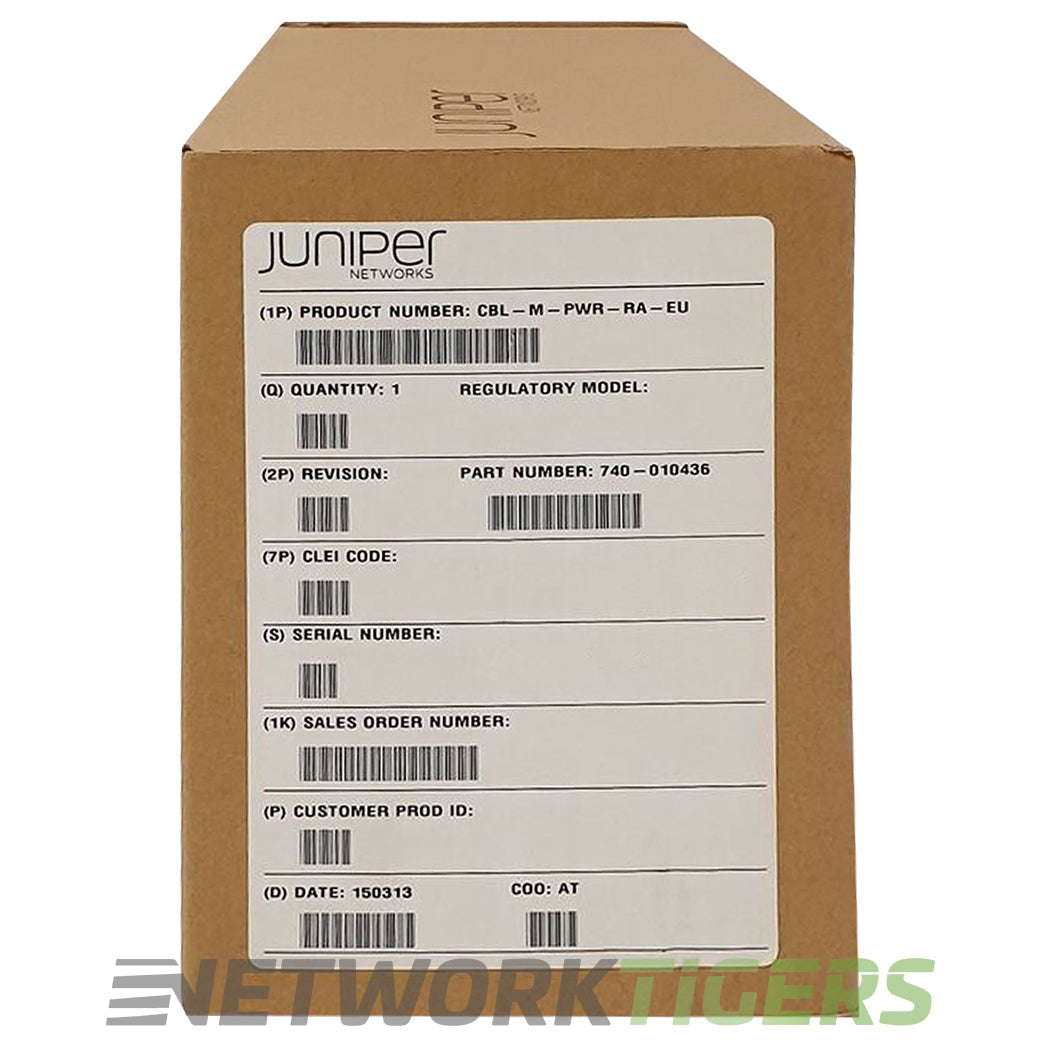 NEW Juniper CBL-M-PWR-RA-EU EX9200 EU C19 16A 250VAC 2.5m Right Angle Power Cord