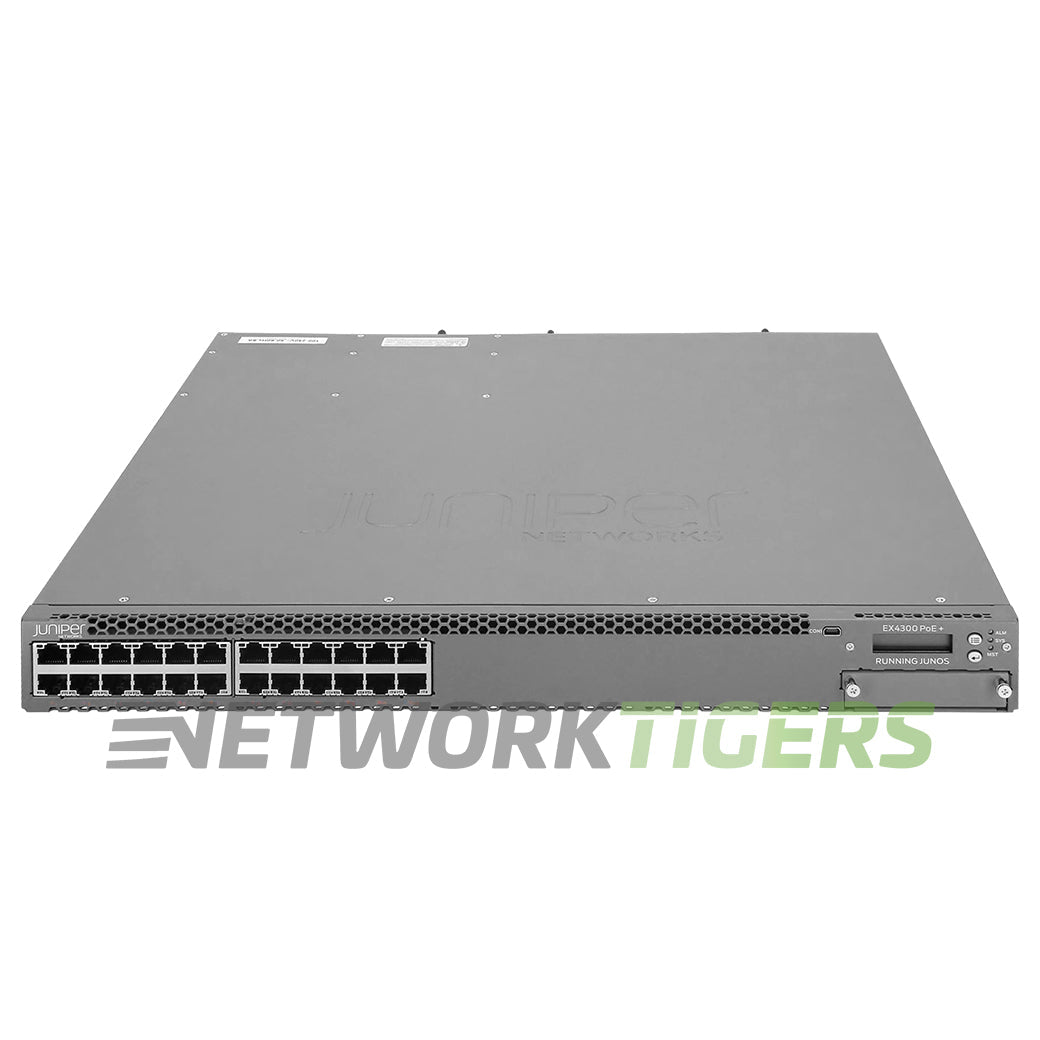 Juniper EX4300-24P-TAA 24x 1GB PoE+ RJ45 4x 40GB QSFP+ F-B AFO Air TAA Switch