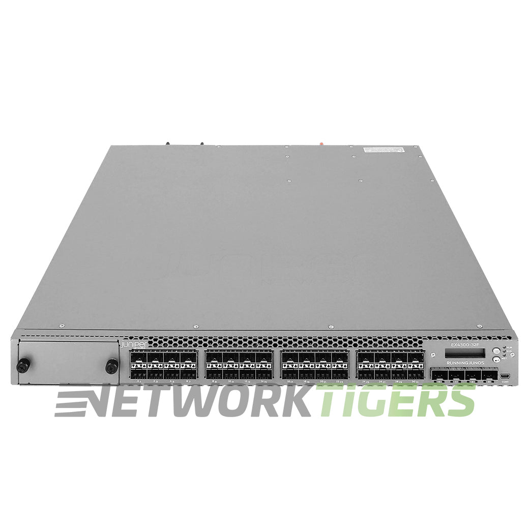 NEW Juniper EX4300-32F-DC 32x 1GB SFP 4x 10GB SFP+ 2x 40GB QSFP+ F-B (DC) Switch