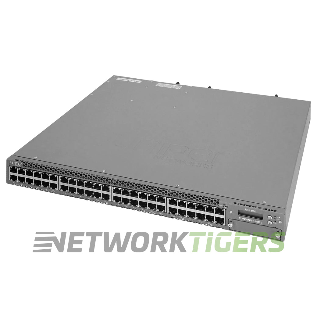 NEW Juniper EX4300-48T-AFI-TAA 48x 1GB RJ45 4x 40GB QSFP+ B-F Air (TAA) Switch