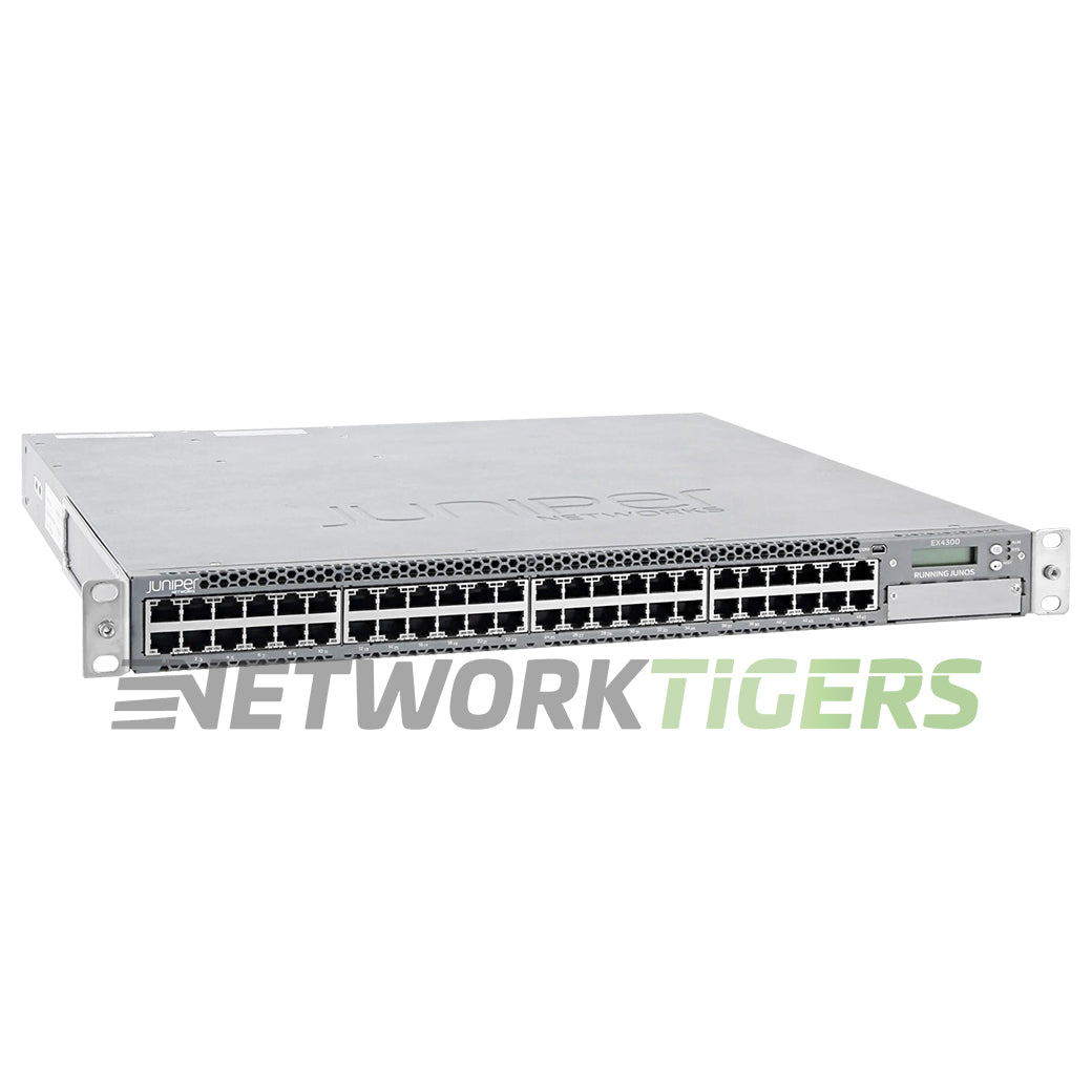 NEW Juniper EX4300-48T-AFI 48x 1GB RJ45 4x 40GB QSFP+ Back-to-Front Air Switch